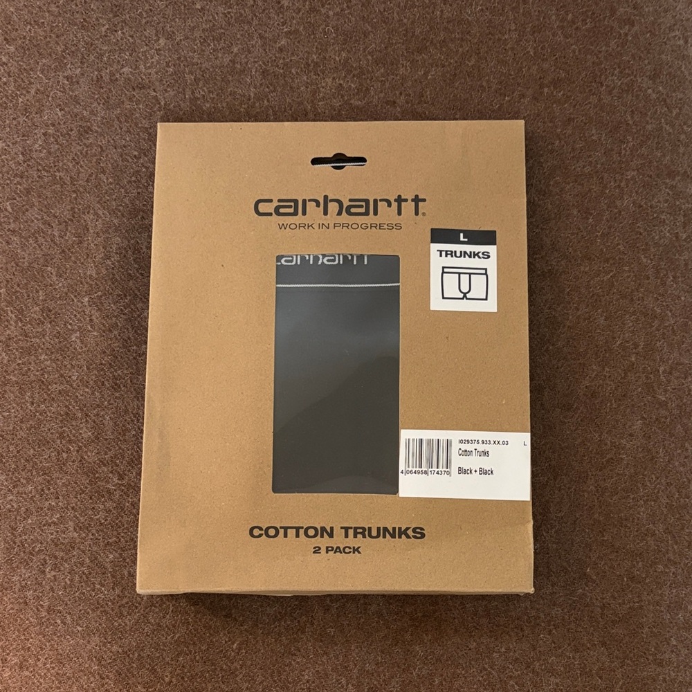 Carhartt WIP Black Cotton Trunks 2-Pack